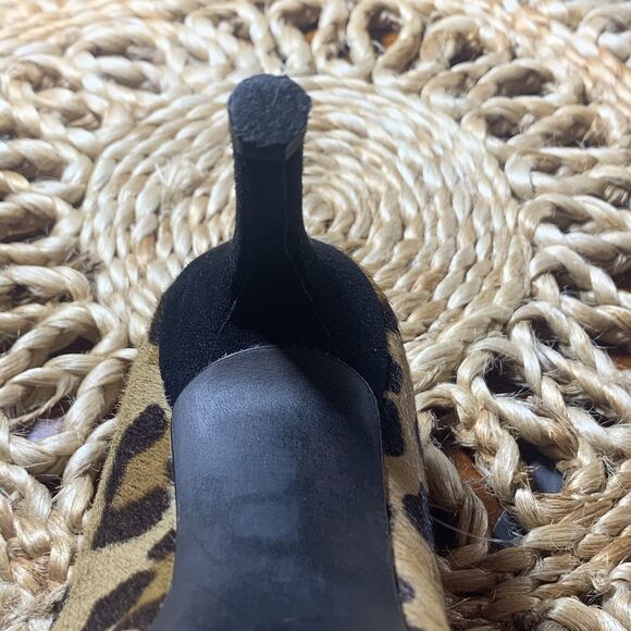 Stuart Weitzman‎ 7M Leopard Calf Hair Stiletto Animal tan black Platform - Picture 11 of 14